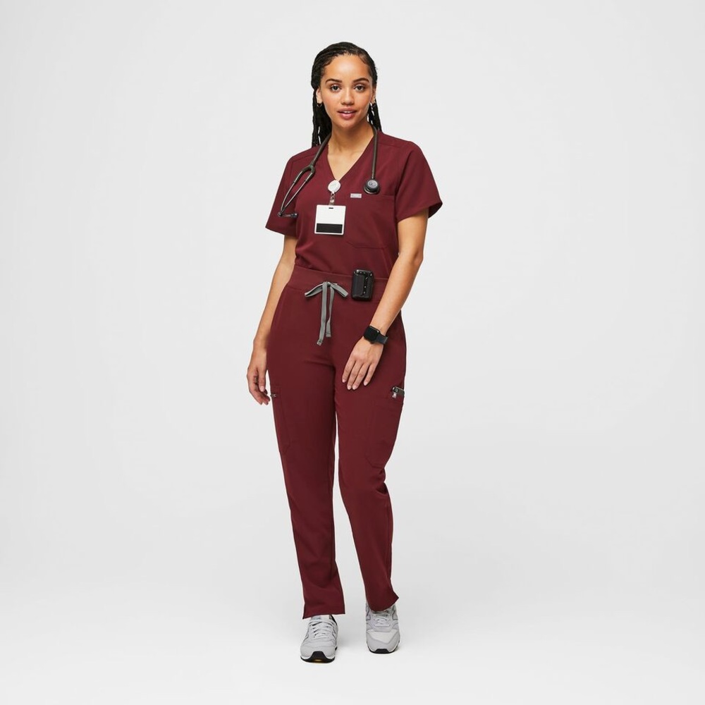 High Waisted Yola Skinny Scrub Pants
